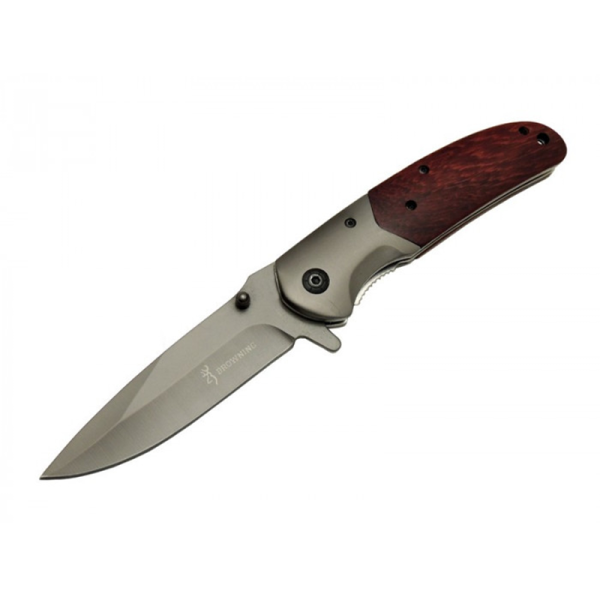 Browning Ahşap Çakı İçten Kilitli Klipsli - DA301