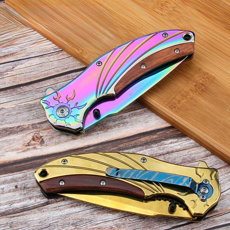 Browning Çakı Altın Çakı Kamp Outdoor Çakı Edc Gold Altın Kilitli Çakı - Görsel 5