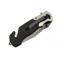 Alternative view of Browning Çakı G10 Tırtıklı Çakı İçten Kilitli Klipsli Cam Kırma Aparatlı