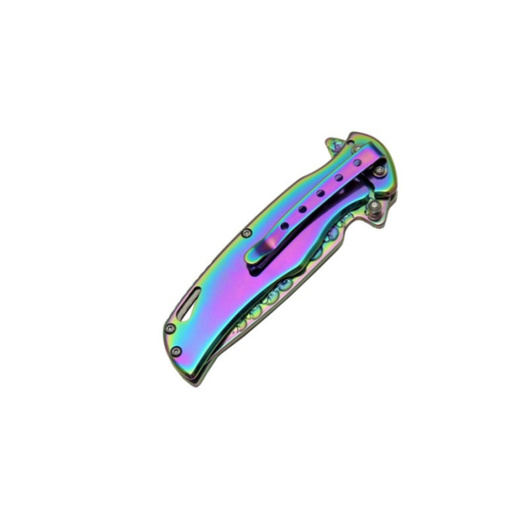 Browning İskelet Çakı Rainbow Gökkuşağı Kuru Kafa Baskılı Çakı - HC005 - Görsel 2