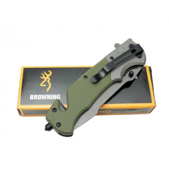 Alternative view of Browning Kurtarma Çakısı Yeşil Kaydex Kabze Klipsli Çakı - DA308GN