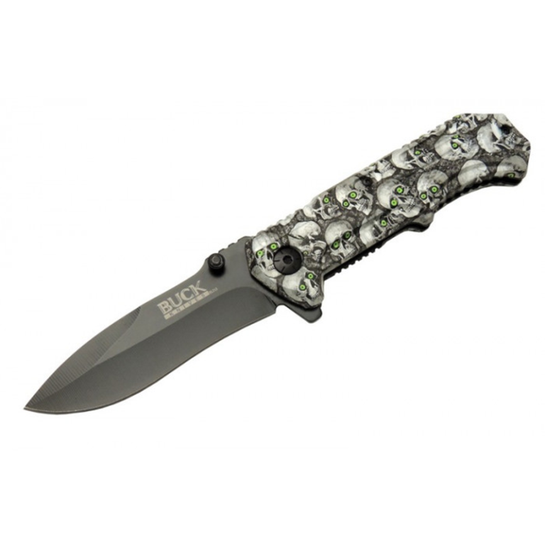 Buck Browining Kuru Kafalı Çakı Kılıflı 20,5 cm - Görsel 1