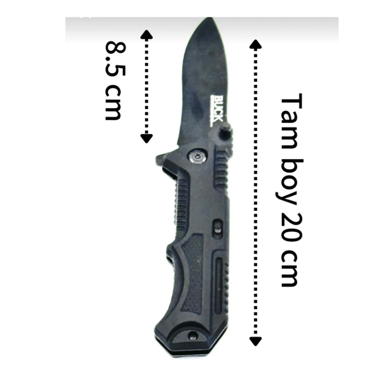 Buck Browining Kuru Kafalı Çakı Kılıflı 20,5 cm - Görsel 6