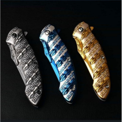 Alternative view of Chongming Metal Snake Çakı Gökkuşağı Rainbow Ejderha Yılanlı - HC021