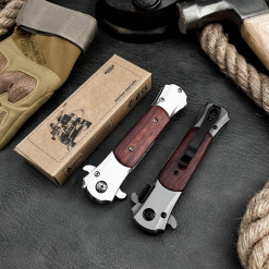 Jeep Çakı Mor Desenli Full Metal Çakı Stilletto Çakı Edc Çakı - DA145