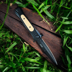 Alternative view of Jeep Çakı Black Siyah Ahşap Full Metal Çakı