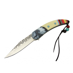 Kızılderili Çakı Apache Çakı İndia Beyaz Renk - MCA046