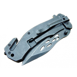 Alternative view of Lanmark Çakı Yeşil Kuru Kafa Desenli Çakı - YZ70