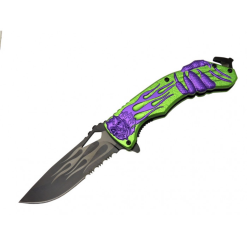 Lanmark Titanyum Çakı Pençe Kuru Kafa Desenli Çakı - MX20B