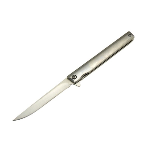 Beyfendi Çakısı M390 Metal Sırttan Kilitli Kemer Klipsli 20 cm