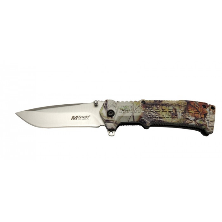 Mtech Çakı Askeri Kamuflaj Kabzeli Çakı Kemer Klipsli 21 cm - Görsel 2