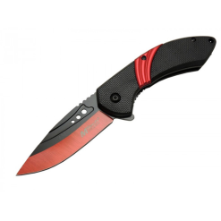 Mtech Kırmızı Renkli İçten Kilitli Çakı Kemer Klipsli