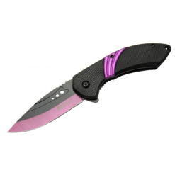 Mtech Mor Renkli İçten Kilitli Çakı Kemer Klipsli