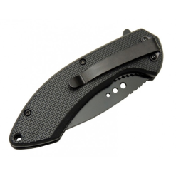 Alternative view of Mtech Siyah Damgalı İçten Kilitli Çakı Kemer Klipsli