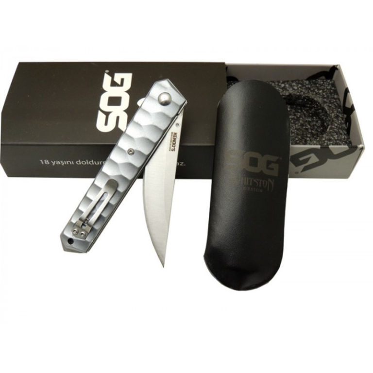 Sog Kendo Çakı Kılıflı Kutulu Çakı Gri Renk - 4010 - Görsel 2