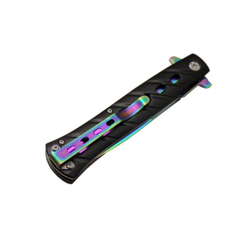 Wenom Rainbow Gökkuşağı Rengi Manuel Çakı K033 - Görsel 2