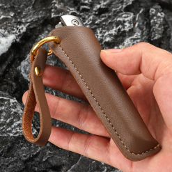 Beyfendi Çakısı M390 Damascus Desenli Beyfendi Çakısı Kılıflı - Görsel 4