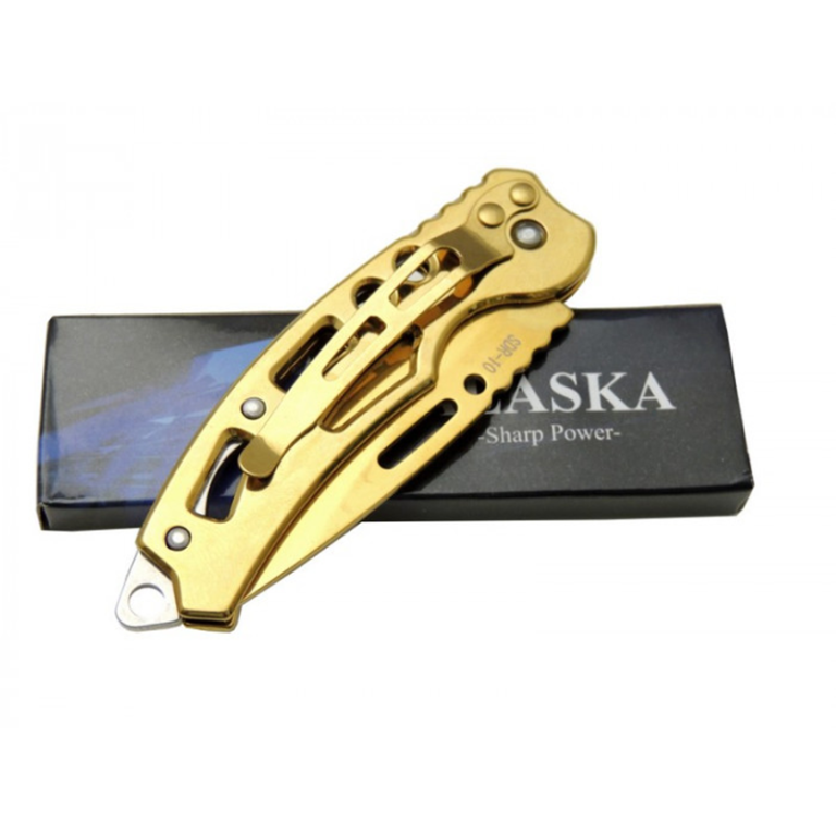 Alaska Mini Cep Çakısı Gold Altın Çakısı - Görsel 2