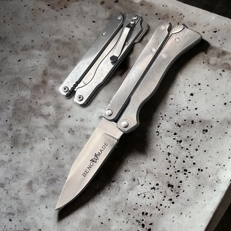 Benchmade Katlanan Kelebek Çakı Metalik - Görsel 2