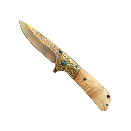 Browning Çakı Gold Altın Renk Gravürlü Çakı