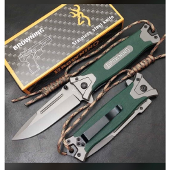 Alternative view of Browning Haki Kabzalı Çakı Yeşil İplikli Çakı