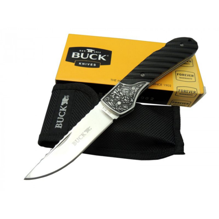 Buck Çakı Cep Çakısı Aslan Desen İşlemeli - BK014 - Görsel 1