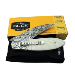 Alternative view of Buck Çakı Cep Çakısı Damascus Desenli Beyaz - BK3208