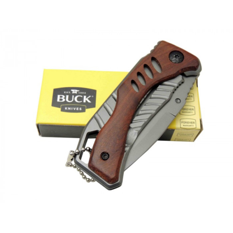 Buck Mini Çakı Ahşap Cep Çakısı - X61 - Görsel 2