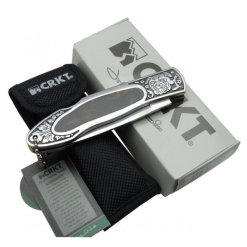 Alternative view of Crkt Çakı Kahve İşlemeli Desenli Çakı - CR0148