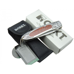 Alternative view of Crkt Çakı Kırmızı İşlemeli Desenli Çakı - CR0128RD