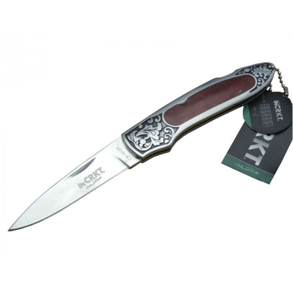 Crkt Çakı Kırmızı İşlemeli Desenli Çakı  - CR0128RD