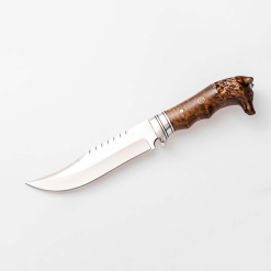 Kurt Başlı Av Bıçağı Tırtırklı