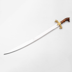 Kurt Başlı Kurt Pirinç İşlemeli Fatih Kılıcı