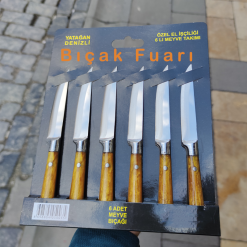 Meyve Bıçak El Yapımı Kehribar Renk