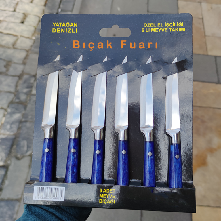 Meyve Bıçak El Yapımı Turuncu Renk - Görsel 8