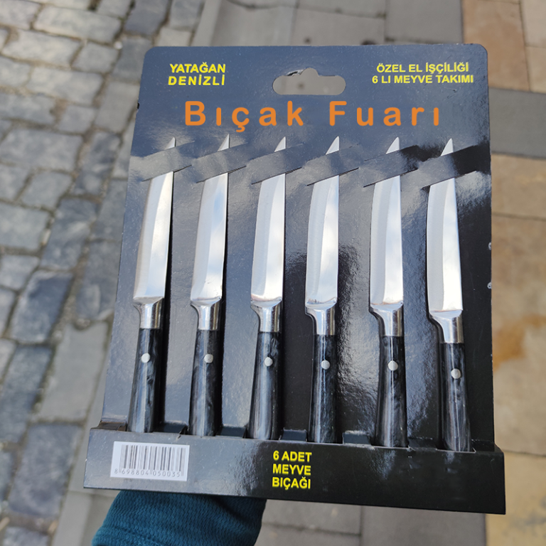 Meyve Bıçak El Yapımı Turuncu Renk - Görsel 11