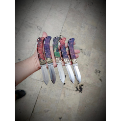 N690 Çakı Stabilize Kabza İşlemeli