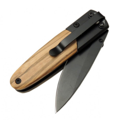 Alternative view of Welder Mini Cep Çakısı Ahşap Klipsli Siyah Çakı