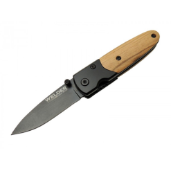 Welder Mini Cep Çakısı Ahşap Klipsli Siyah Çakı