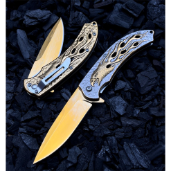 Kartal Çakı Gold Kartal Gravür İşlemeli Çakı