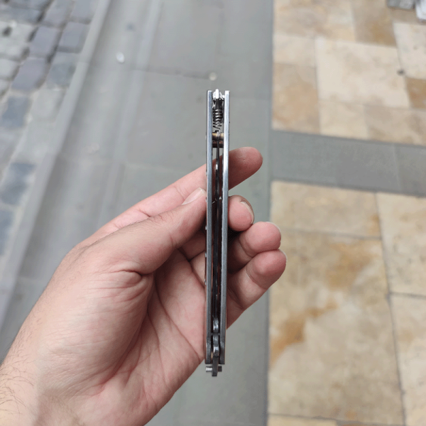 Browning Kelebek Gümüş Delikli Perçinli - Görsel 5