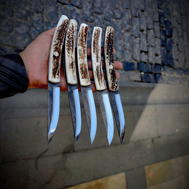 Geyik Boynuz N690 Çakı El Yapımı StoneWash - Görsel 2