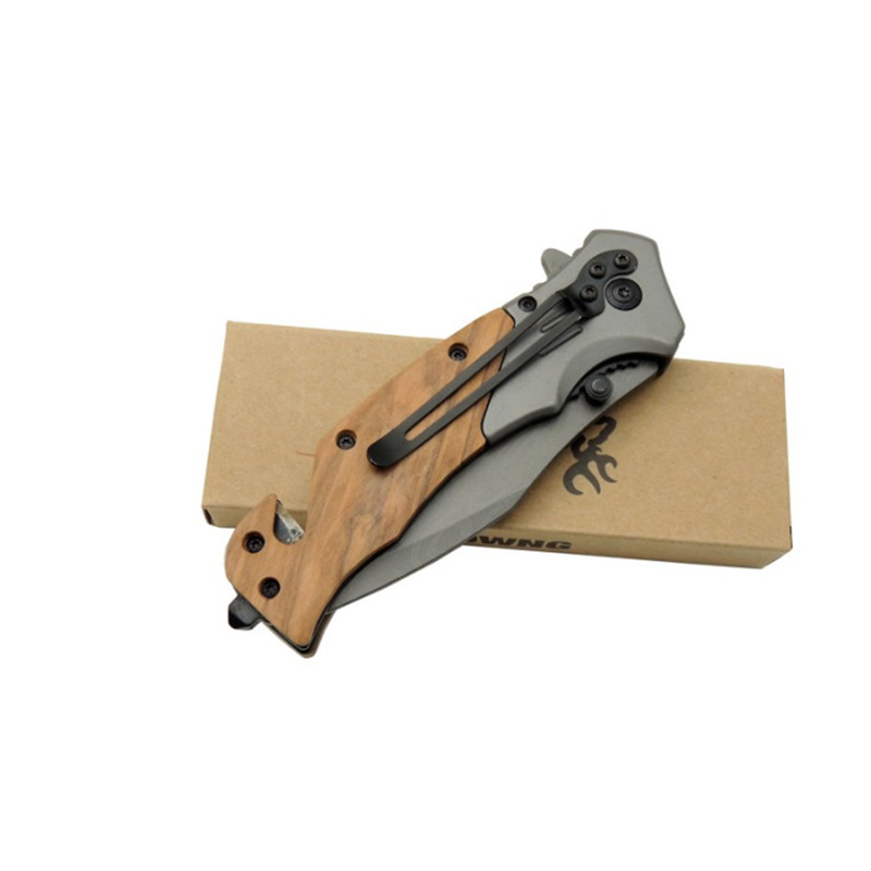 Browning Kurtarma Çakısı G10 Kabzalı Siyah Klipsli Çakı - Görsel 9