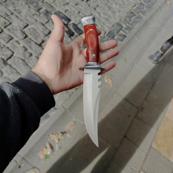 Böker Av Bıçak İşlemeli Gül Kabzeli Av Bıçak Taktikal Bıçak