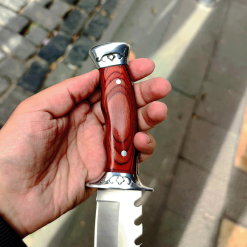 Alternative view of Böker Av Bıçak İşlemeli Gül Kabzeli Av Bıçak Taktikal Bıçak