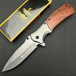 Browning Çakı Ahşap Kabze Kamp Doğa Çakısı