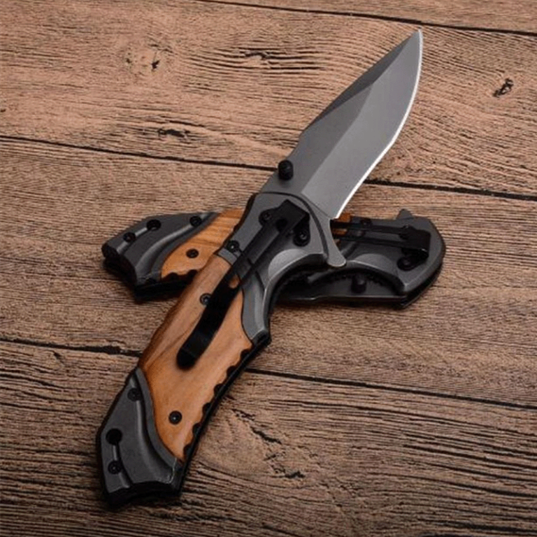 Browning Çakı Ahşap Metal Kabze Kamp Doğa Çakısı - Görsel 5