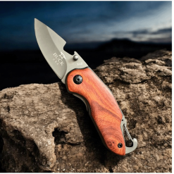 Buck Mini Çakı Ahşap Cep Çakısı - X48