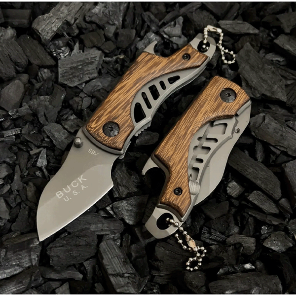 Buck Mini Çakı Ahşap Cep Çakısı - X65