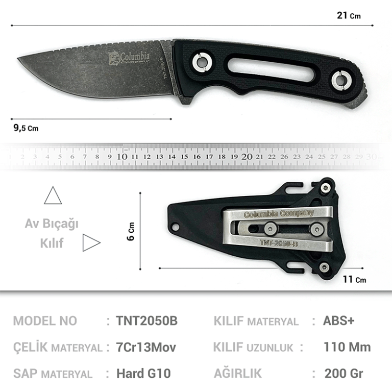 Columbia Tactical Av Bıçak Kamp Av Bıçak - TNT2050 - Görsel 7